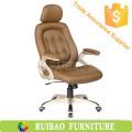 Brown Leather Office Chair, Ergonomic Office Chair, Genuine Leather Office Chair
